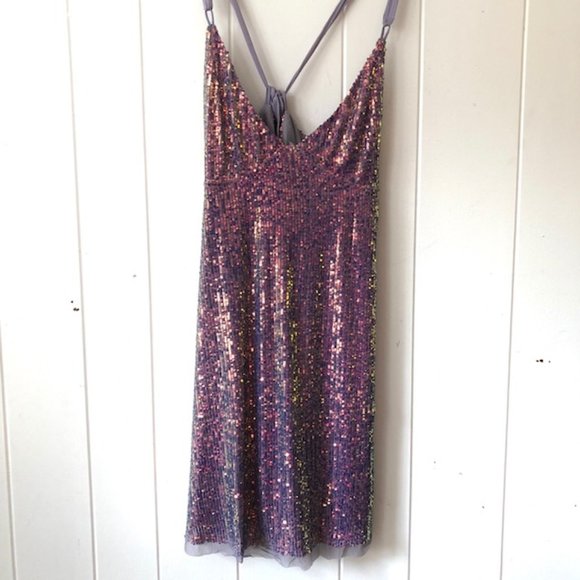 Free People Gold Rush Mini Dress - Marina Combo - Picture 5 of 10